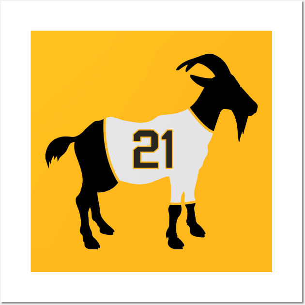 Roberto Clemente GOAT Wall Art by slawisa